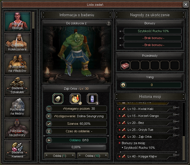 New mission system